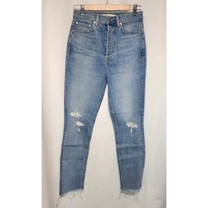 Womens Grlfrnd Jeans The Piper Size 27 NWT‎ Distressed